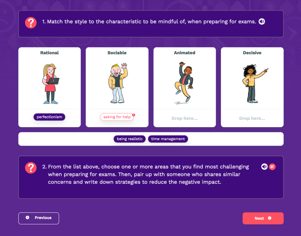 Persona Life Skills - Preparing for Exams, Explore