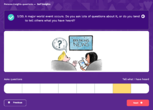 Persona insights question 5