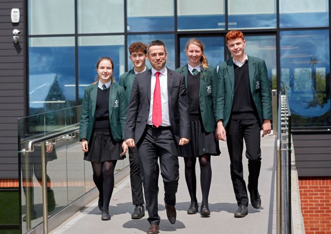 Bohunt students and teacher